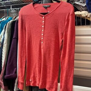 Ralph Lauren Coral Button-Down Top